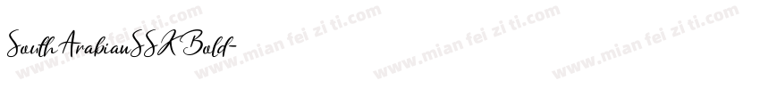 SouthArabianSSK Bold字体转换